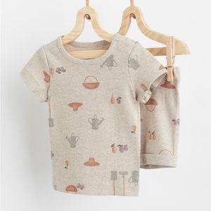 H&M | Garden Ribbed Gender Neutral Baby Pajamas NWT